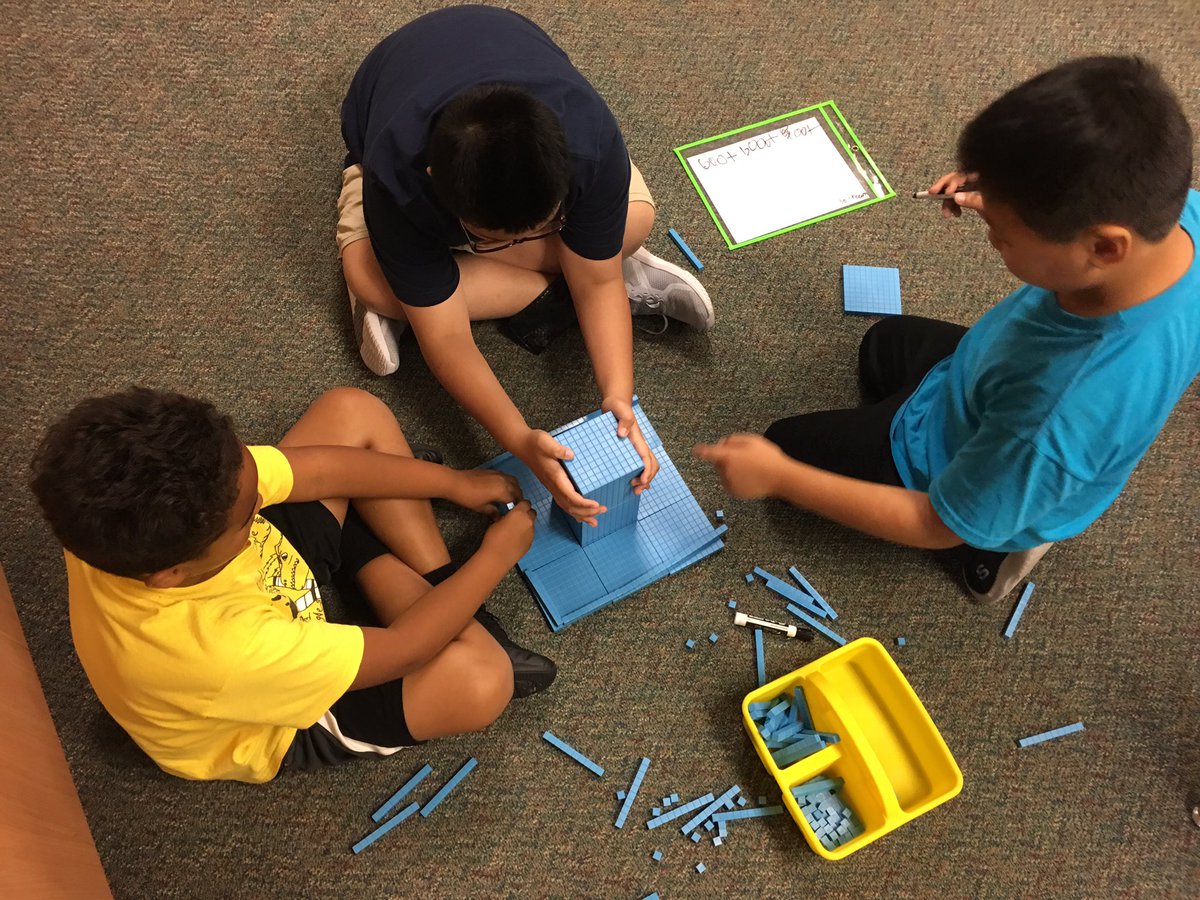 We’re getting competitive representing the largest numbers with base ten blocks and building structures! #mathisfun #fourthgrade <a href="/FabFourthFam/">McDougle Fourth</a> <a href="/McDougleKISD/">McDougleKISD</a>