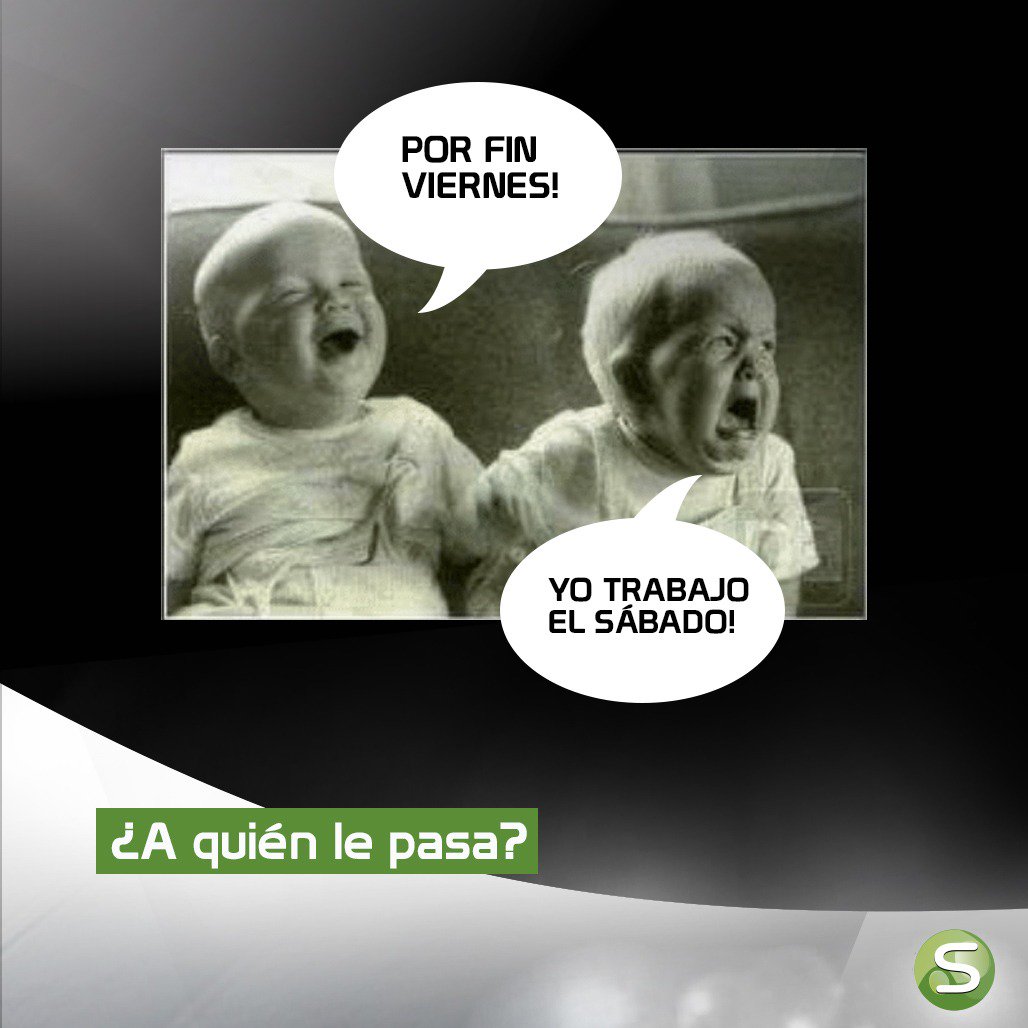 Sidesoft2's tweet photo. ¿A quién le pasa? 
#FelizViernes
#FelizFinDeSemana
#SideSoft https://t.co/PEF2rSF9CX