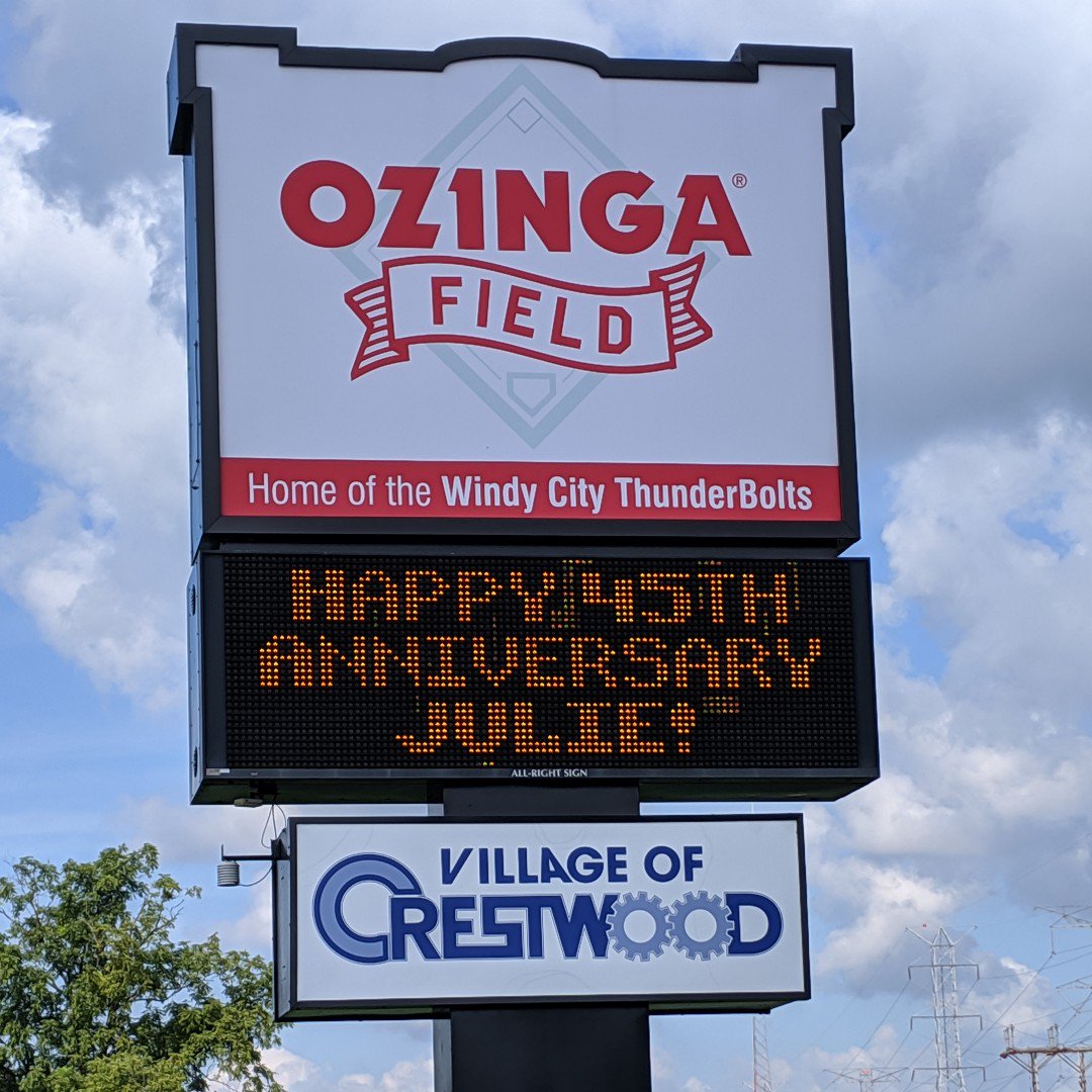 JULIE1call's tweet image. Thank you to our friends @WCThunderBolts for recognizing our 45th Anniversary.  #Call811 #DigSafeIllinois #Celebrating45Years
