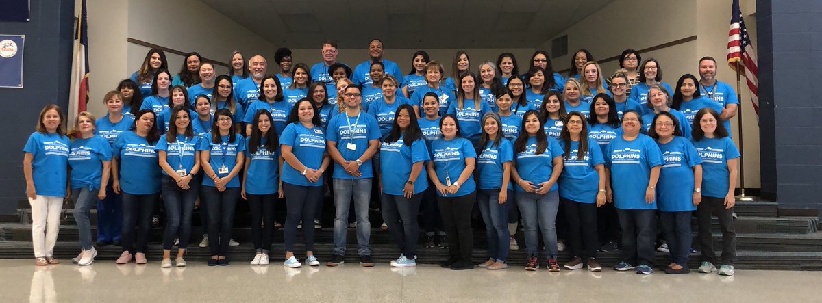 MrsAguirreAP's tweet photo. “Coming together is the beginning. Keeping together is progress. Working together is success.” - Henry Ford. 💙 I am part of the best school ever! Happy First Week @KleinISD from our #EilandFamily to yours. 🐬 @EilandKISD #KleinFamily #EVERYbodylearns #DIVEintolearning https://t.co/gE9xQS68kq