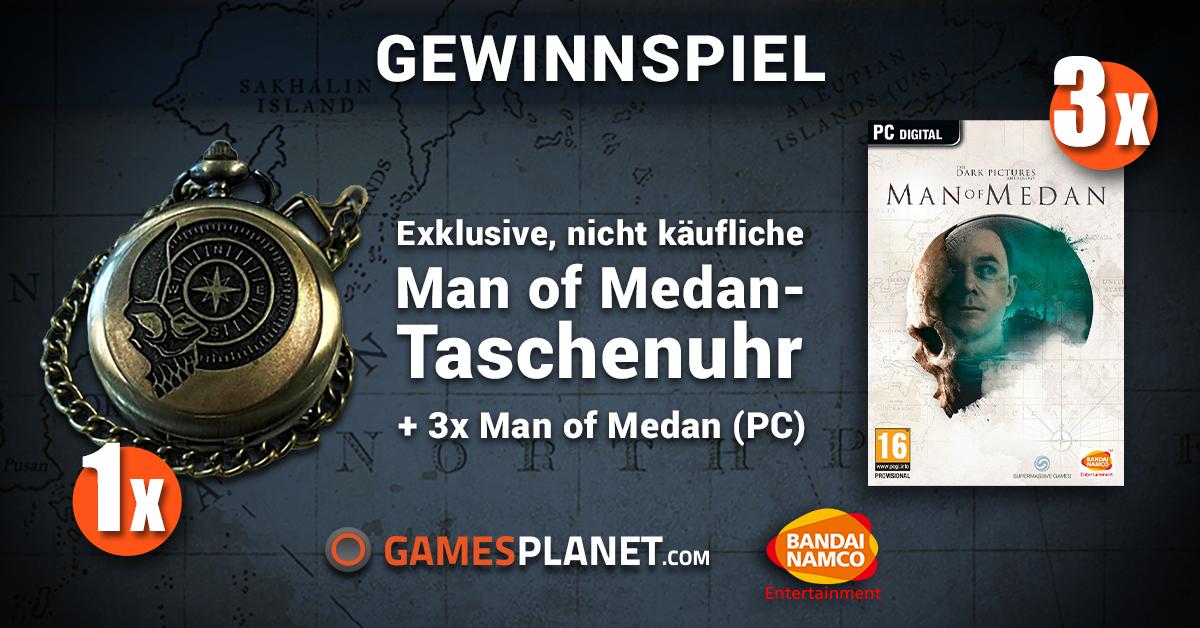 Exklusives Sammlerstück – ihr wollt es doch auch! Gemeinsam mit <a href="/BandaiNamcoDE/">Bandai Namco DE</a> verlost Gamesplanet eine Medan-Taschenuhr (gibt's nicht im Laden) und 3x Man of Medan aus der <a href="/TheDarkPictures/">The Dark Pictures</a>-Anthology. Teilnahme bis 30.8. (Release-Tag).

🎁Hier teilnehmen: bit.ly/2ziEcrG