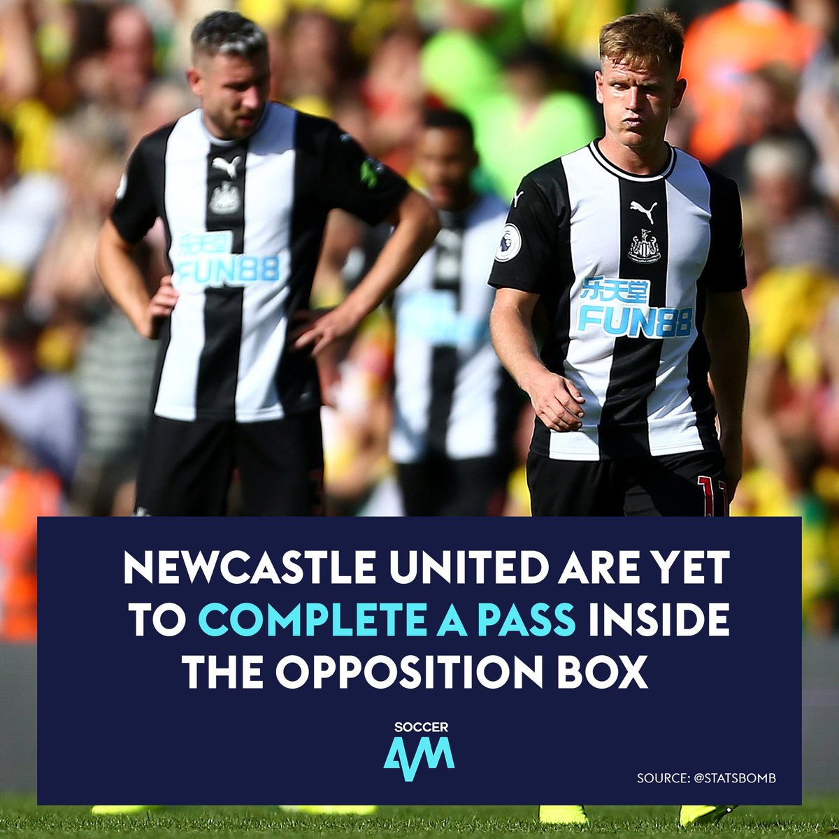 SoccerAM's tweet photo. Sorry to inform you of this stat, Newcastle United fans 😩😩 https://t.co/816qleUU3o