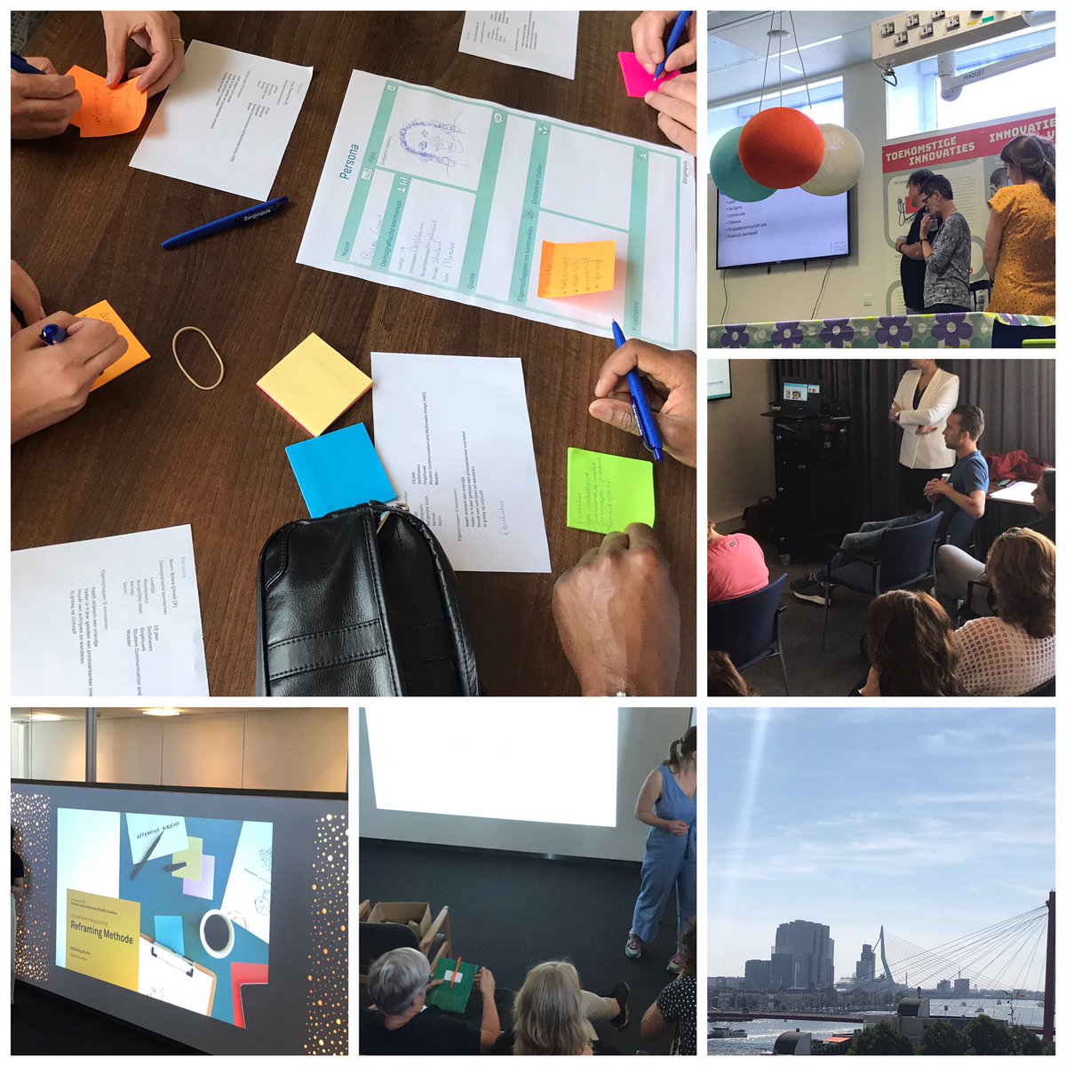 walhog's tweet photo. Dag twee van de summerschool met zelfs workshops vanuit de operatiekamer en met als hoofdthema innoveren vanuit behoefte. Still going strong terwijl de mussen van het dak vallen #sum010 #ehealth in #Rotterdam @zorgvannu @LSH010Rotterdam https://t.co/dkktKhaxo8