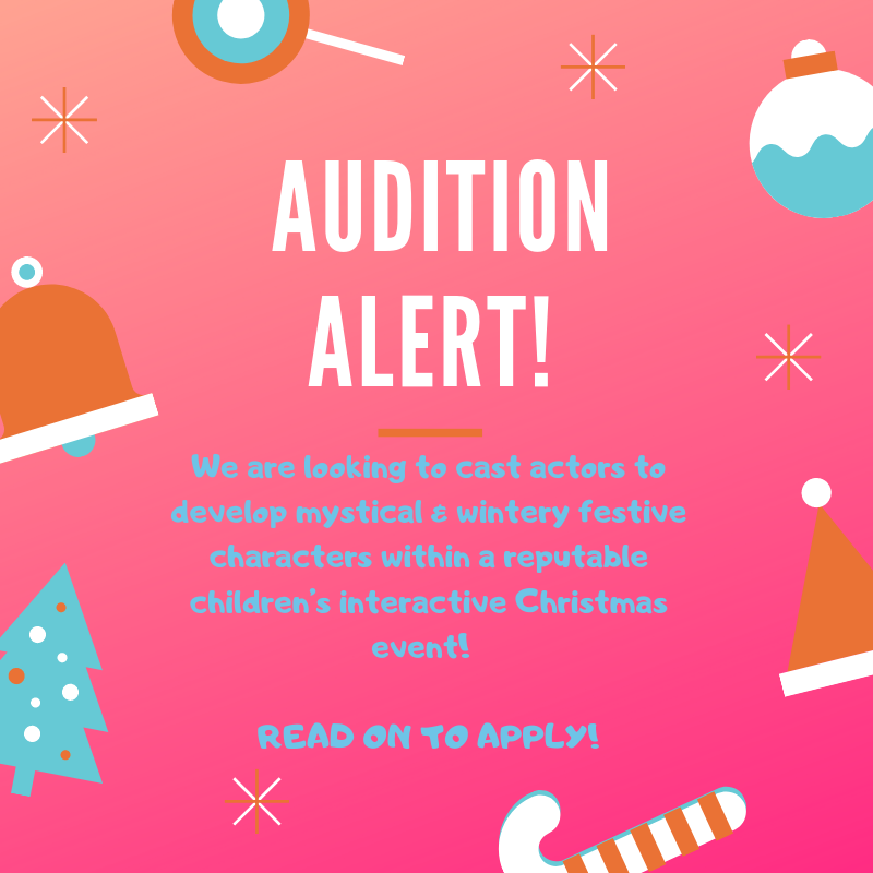 eskimojoevents's tweet photo. AUDITION ALERT!!!! 🛎🛎
We are currently casting actors &amp; performers for a variety of different roles around our sites in the UK! From Sheffield to Stratford; we have plenty of wonderful locations filled with mystical festive characters! ❄️ https://t.co/9KYFd4FmTb