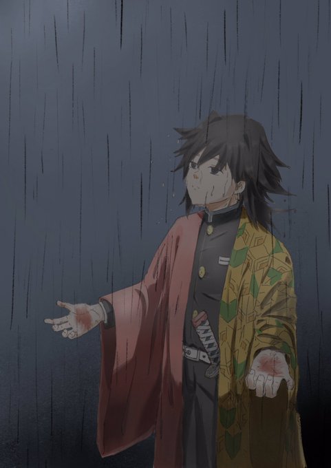 田呱FolgさんがTwitterに投稿した冨岡義勇(鬼滅の刃)のイラスト。