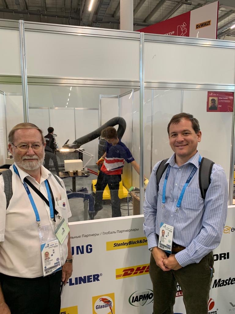 NOCNGroup's tweet photo. At the @WorldSkillsKZN Expo this afternoon @GrahamNOCN1 and Mark Buckton are having a tour of the competitions with a focus on the #construction sector with the ‘Seeing is Believing’ team.
#ProductivityLab https://t.co/PNeXajdbyW