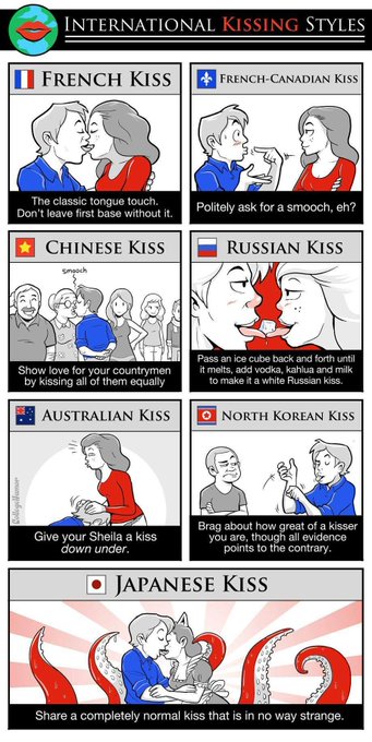 International Kissing Styles. #kissing #Lover #FridayFeeling #international #tongue https://t.co/6PM<a href="/tag/kissing"class="tags">#kissing</a><a href="/tag/lover"class="tags">#Lover</a><a href="/tag/international"class="tags"><span>#international</span></a><a href="/tag/fridayfeeling"class="tags"><span>#fridayfeeling</span></a><a href="/tag/tongue"class="tags"><span>#tongue</span></a>