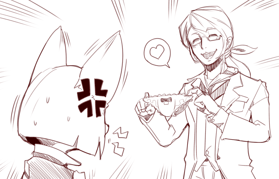 キツネショタくんとショタコン執事の話は続き描きたいですね… ちなみに執事さんはTF能力持ちで、割とムキムキです(これもかなり古い絵 