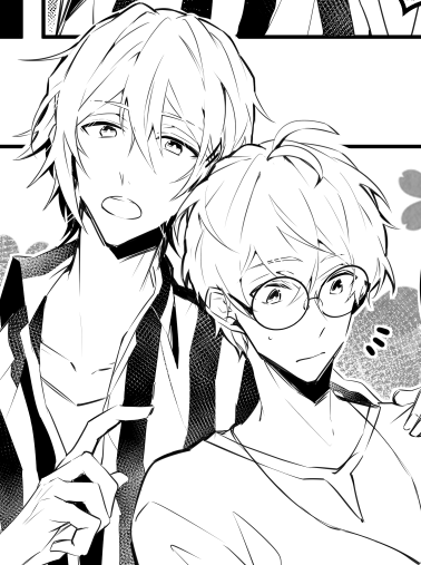 こっそり練習してたおかげかi7キャラの描き方だいぶ安定してきた気がする!
にしてもこの環くんの服…数ヶ月後の自分の首を確実に締めるな 