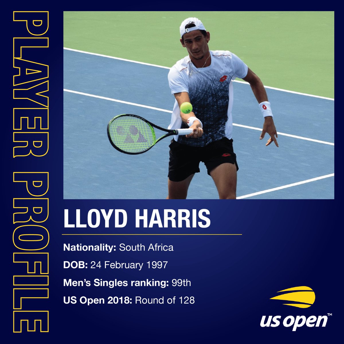 It’s been an amazing year for @lloydharris63. The young South African has competed in all 4 grand slam tournaments in 2019. Can the rising star cause some big upsets and make his mark at the #USOpen ?