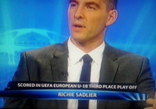 Never forget Richie Sadlier's strap-line either, undoubtedly more impressive than Super Al's.