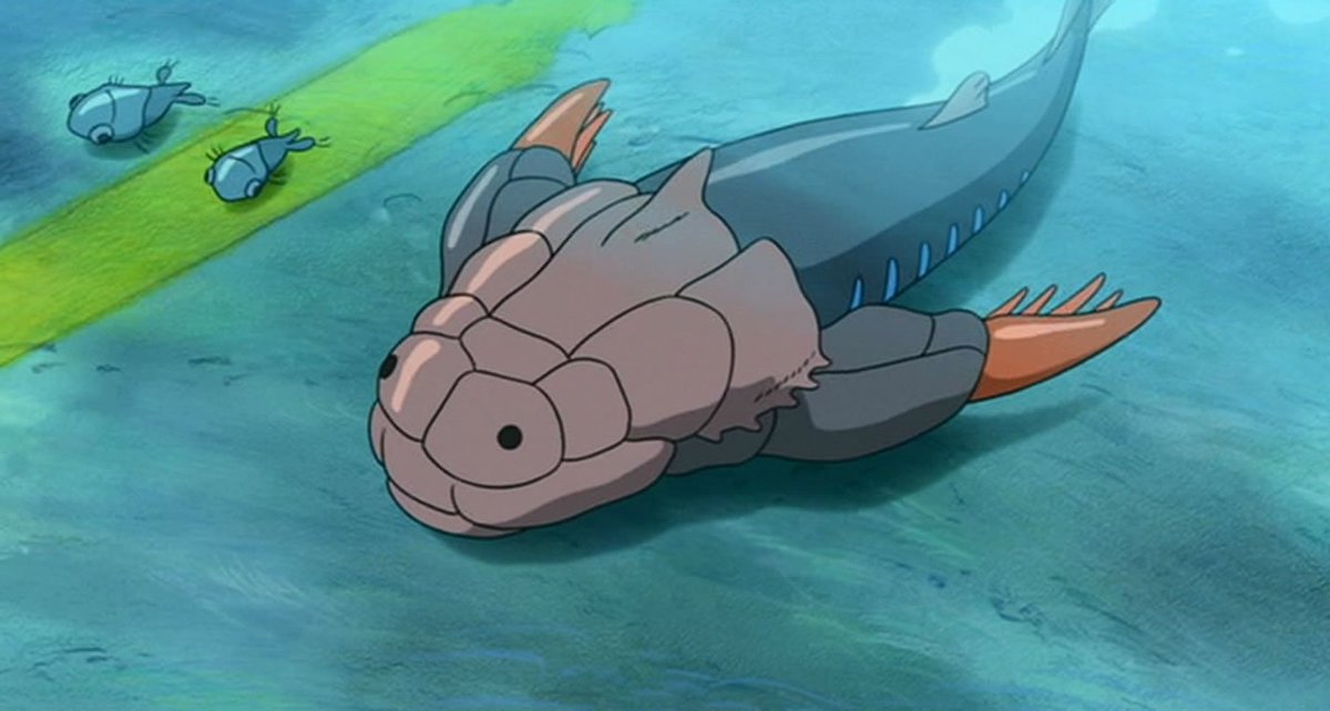 ジブリのせかい 非公式ファンサイト Twitter પર デボン紀とは 約4億1600万年前から約3億59万年前までの時期を指します 魚類も無顎類が最盛期を迎え 多くの種類が出現したので 魚類の時代 とも呼ばれ 作中のようなボトリオレピスやディプノリンクスなどが