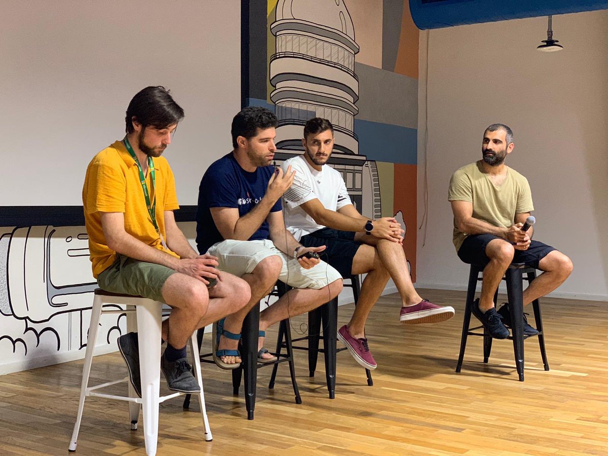 EliranEliassy's tweet photo. Had so much pleasure hosting this experts panel as part of #AngularIL toghter with @Michael_Hladky @shai_reznik @elad_bezalel!
You can find the slides from my talk "bye bye NgModules" here:
https://t.co/5AwcMR7BPl https://t.co/satFAF687W