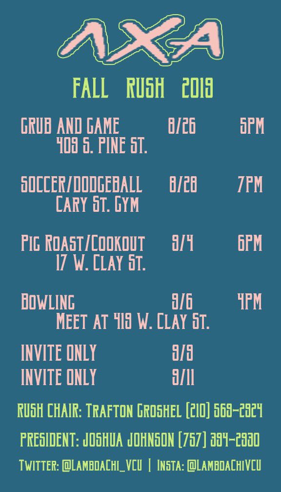 Lambda Chi Alpha @ VCU tweet media
