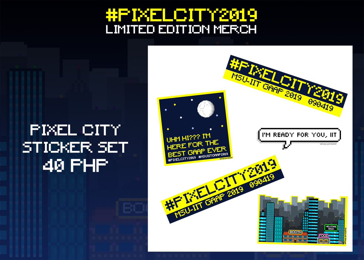 KASAMAiit's tweet photo. The fun starts here, KASAMA! Since we are all hyped up for #PixelCity2019 🏙️, take a look at our Limited Edition Pixel City Merch! It's cool, cute, and fun! The best combo for the BEST. GAAP. EVER!!! Grab yours now! 💙

You can pre-order via https://t.co/fzBMxwhBDO 😉 https://t.co/wxk8n7l90q
