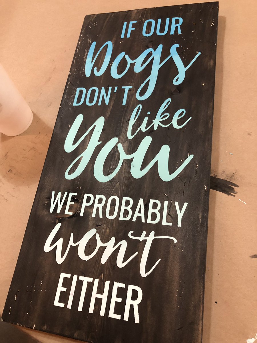 Brittanylee272's tweet photo. I made the cutest & funniest craft project last night. I thought sharing it with the world would bring others a good laugh. #rusticbrush #dogsareeverything #ombre #ourdogslikemostpeople #ourbassethoundhasmanyfriends #addyhasafewfriendstoo @james_sikes91 https://t.co/t3TlwDpD53