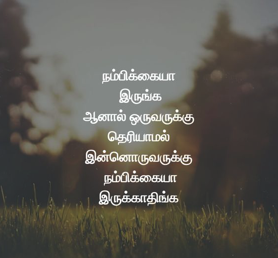 tamilquote_com's tweet photo. https://t.co/zuNlujOZzu

நம்பிக்கையா இருங்க ஆனால் ஒருவருக்கு தெரியாமல் இன்னொருவருக்கு நம்பிக்கையா இருக்காதிங்க..!

#Tamil  #TamilNadu #TamilGirl #நம்பிக்கை #தமிழ் #தமிழ்தேசியம் https://t.co/JGPtrertYT