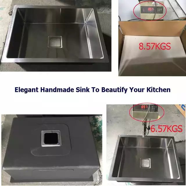 Stainless steel Handmade sink.