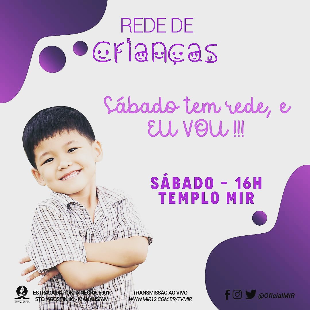 Amanhã é nosso dia mega especial. Te encontro lá no MIR, as 16:00h, combinado?
Leva um amiguinho com você.
Ah! E não esuqece da leitura do livro de Lucas, que nós combinamos, tá?
