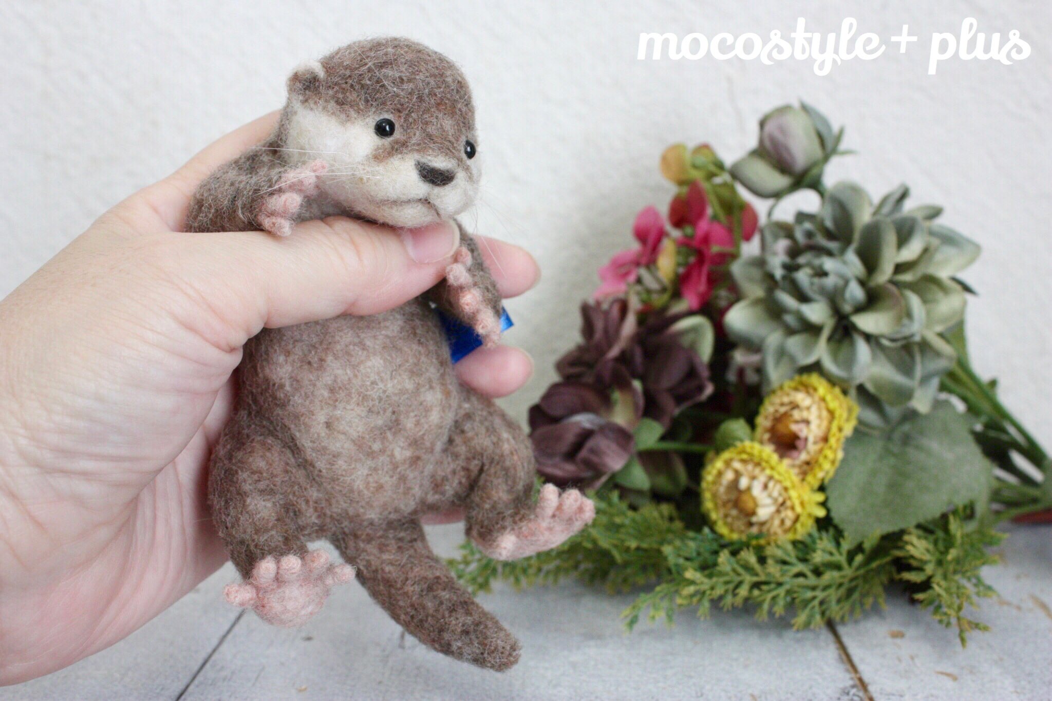 羊毛フェルト　カワウソお母さん　大きい 羊毛フェルト カワウソお母さん 大きい 【公式通販】