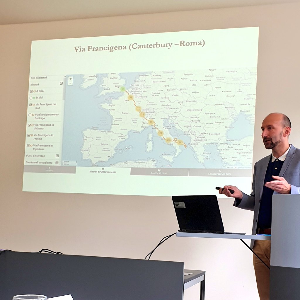 gaetantornay's tweet photo. Présentation de la #Viafrancigena par @ChSchuele lors d'une séance de coordination à @CulturaCH. Belle initiative de Berne! https://t.co/CZlaiNhRrd