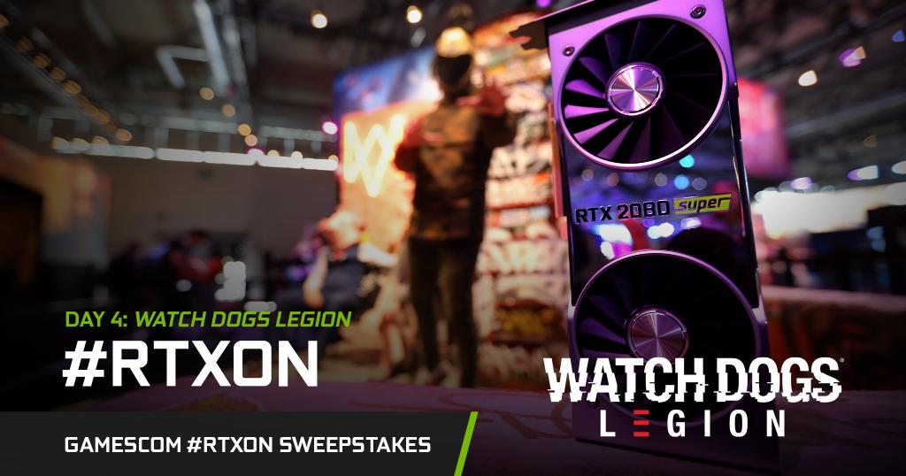 NVIDIAGeForceES's tweet image. La GeForce RTX 2080 Super también se ha pasado por el stand de Watch: Dogs Legion en #gamescom2019... #RTXOn