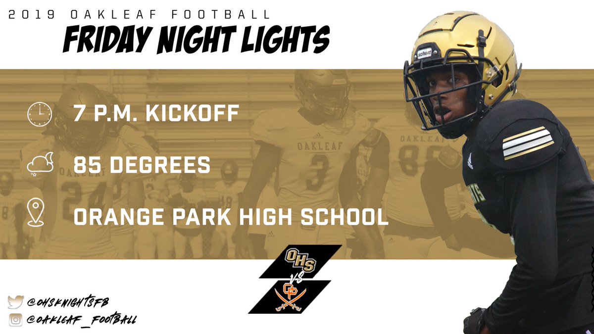 OHSKnightsFB's tweet photo. Joins us tonight at Orange Park as we open the season! #OAE #BeatOP https://t.co/CiVRZG3cOh