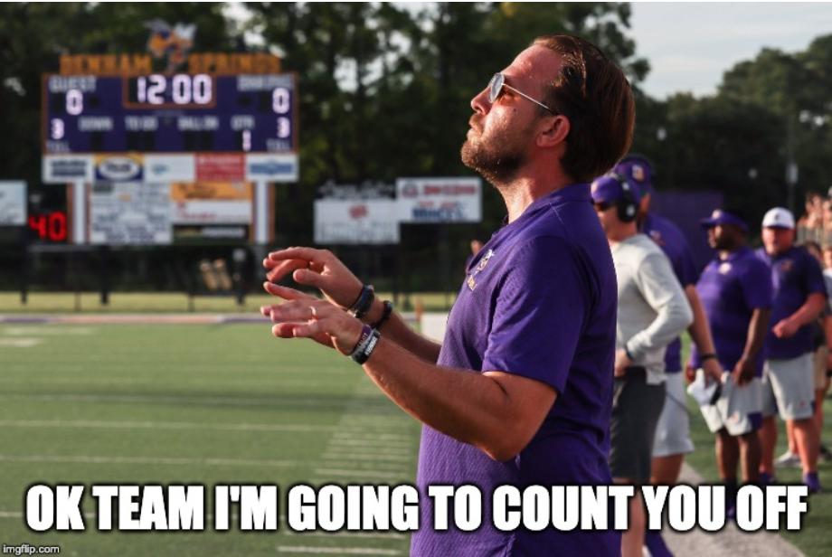 dsbands's tweet image. Maestro Conides, with a form like that, you're welcome to conduct us any time! 😂

Yellow Jacket Football is HERE! Looking forward to our first Friday night of the season! #geauxjackets 🐝💜🧡
