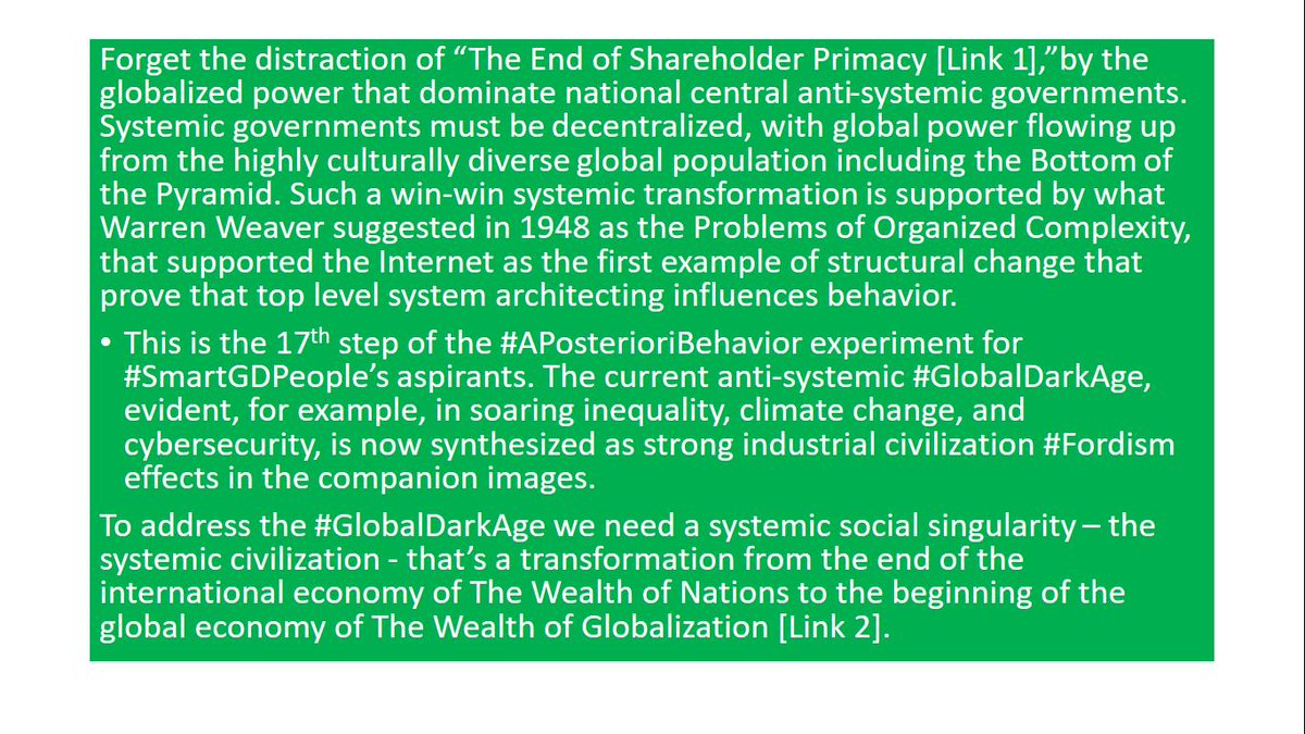 gmh_upsa's tweet photo. @ElsaGarciad @elpais_espana @aromerollyc @CarlotaPrzPerez @gilliantett @FinancialTimes @FT @MyronBrilliant @ChamberGlobal @USChamber @AMCHAMDR @anneokrueger @ProSyn #SocialBusiness3DoC shared images experiment "Forget the distraction of 'The End of Shareholder Primacy' by the globalized power that dominate national central anti-systemic governments."
Links:
1. https://t.co/Mj5Uz3O1n1
2. https://t.co/i2Ahg3MzgA
3. https://t.co/lBGHPKEb2L https://t.co/VZNQAsjQj1