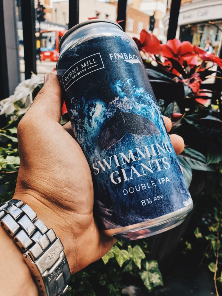 New #CraftBeer just in time for the bank holiday weekend 🥳 ⁣
⁣
We’ve got a lovely <a href="/BurntMillBeer/">Burnt Mill Brewery</a> x <a href="/finbackbrewery/">FinbackBrewery</a> collab for you – Swimming Giants 8% #DIPA 🌊🐋⁣
⁣
Thick, smooth, velvety and dangerously drinkable 😈