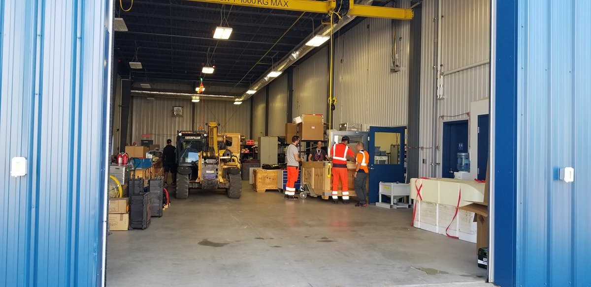 stratoballoon's tweet photo. @cnes and @csa_asc / @asc_csa starting to prepare the Timmins Stratospheric Balloon base for #StratoScience2019 launch campaign. 

Four balloons will be launched https://t.co/ctrVGPcazN
