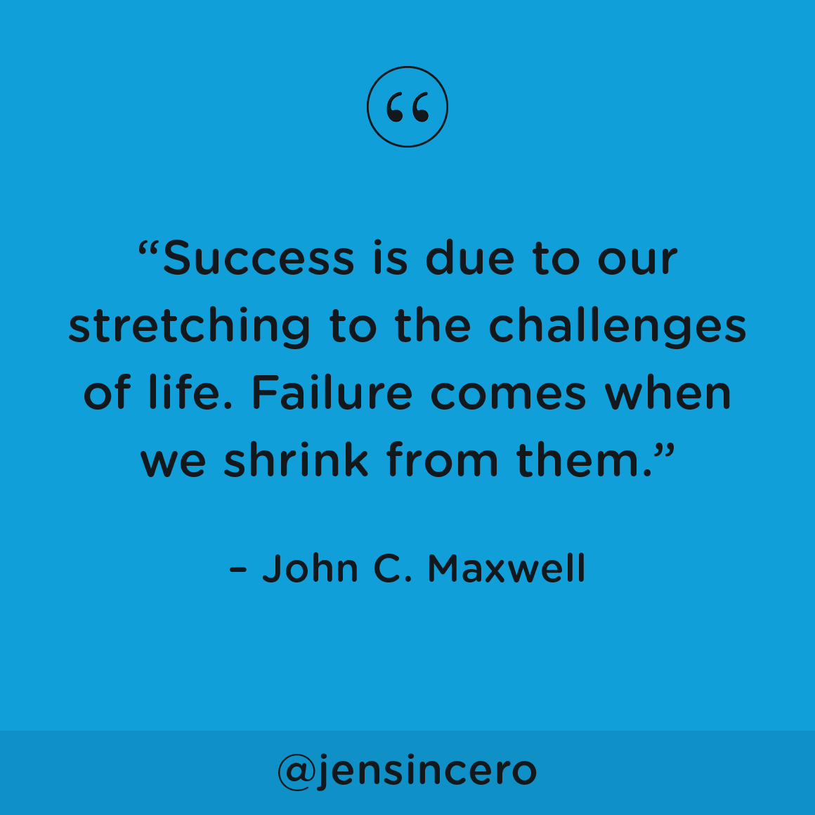 JenSincero's tweet photo. Growth happens through challenge, and the lessons we learn through these experiences. When you have faith that everything happens as it’s meant to, you open yourself up to receive the lesson and not totally lose your shit. #youareabadass #QOTD #FridayFeeling #FridayMotivation https://t.co/Zm3D1aUTPi