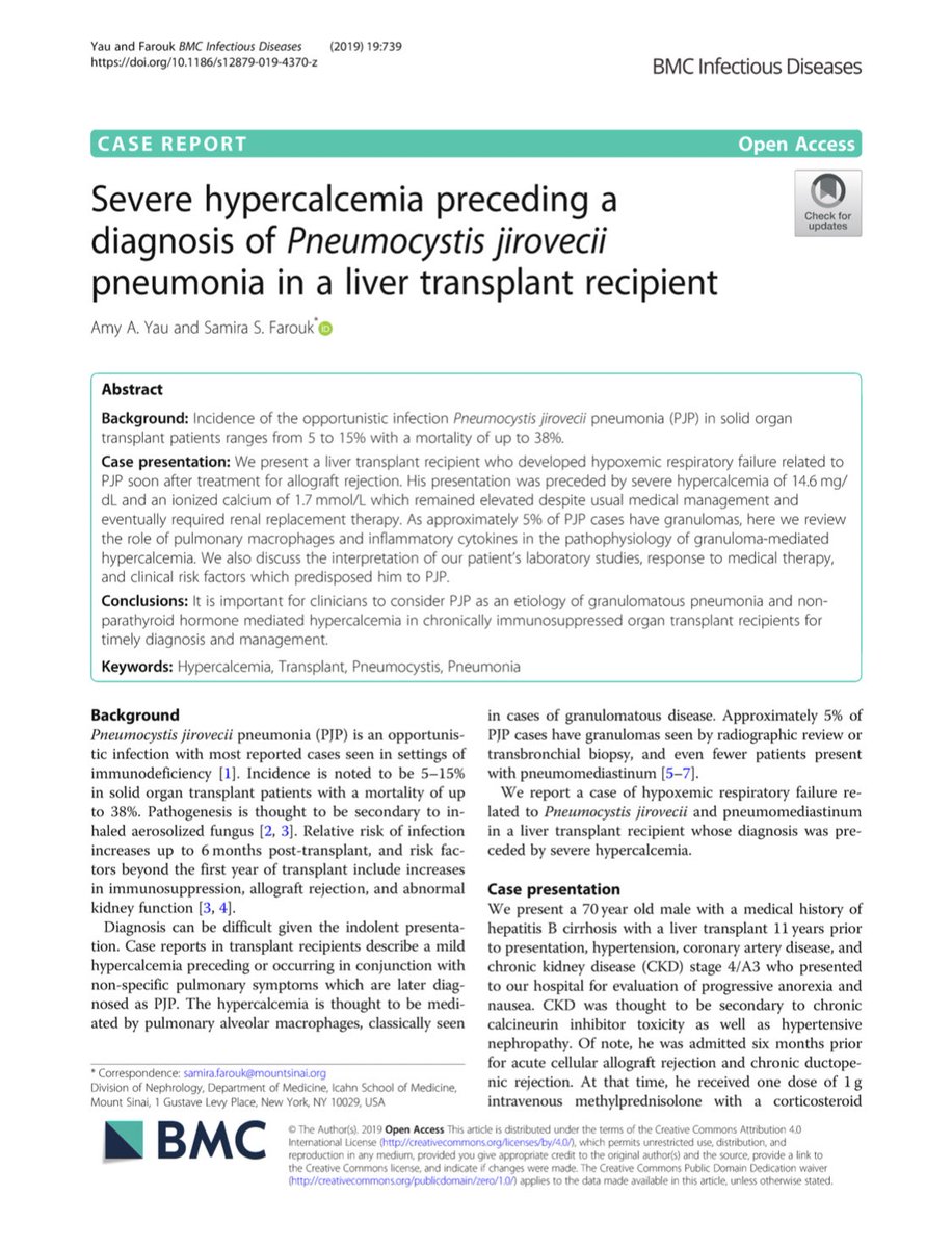 ISMMSKidney's tweet image. Severe #hypercalcemia preceding a diagnosis of #Pneumocystis jirovecii #pneumonia in a #livertransplant recipient 

@amyaimei @ssfarouk @DOMSinaiNYC @BioMedCentral 

rdcu.be/bPlio