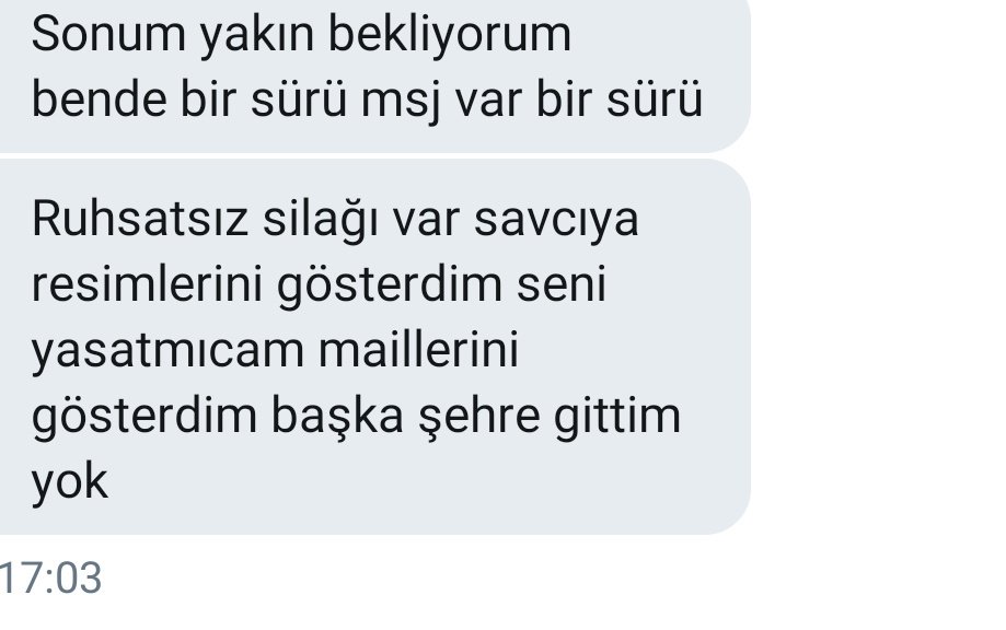 Az önce bana yazan bir kadın; yakında beni de Emine Bulut gibi duyacaksınız diyor. Savcıya gitmiş ama bir şey yapmamış. 
#EmineBulut