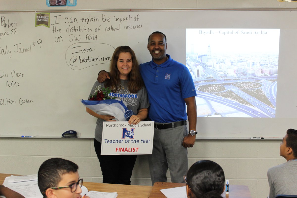 Northbrook_MS's tweet photo. 2019-2020 Teacher of the Year Finalists. Congratulations Mrs. Henderson, Mrs. Barbieri, and Mr. Edwards. https://t.co/AO8kpougr5