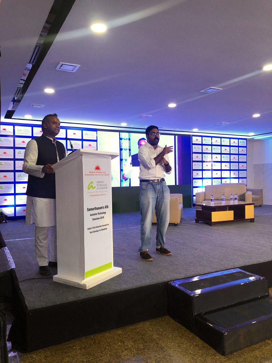 PriyankKharge's tweet photo. I was honored to be a part of the launch of India’s 1st Assistive Technology Accelerator along with Mr. Rahul Dravid, one of the finest gentlemen sports has ever seen. The accelerator will support startups who are developing products/solutions for the differently abled. https://t.co/oZuDw4hI2s
