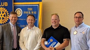 Welcome our 2 newest #Rotary members - Michael Garland &amp; Ted McDaniel! #PeopleofAction <a href="/Rotary/">Rotary International</a>