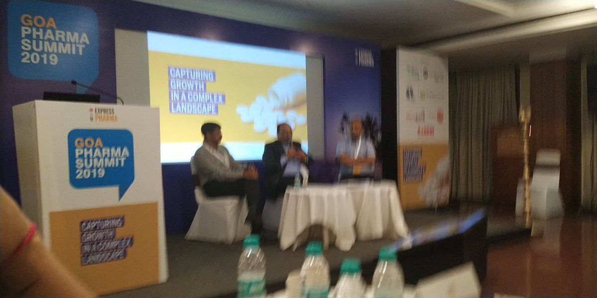 LNair23's tweet photo. AV Kiran, Head R&amp;D (Formulation) and Network Coordinator for Global Innovation &amp; Mfg Excellence, Sanofi Synthelabo highlights that there is a big opportunity for Goa to emerge as a R&amp;D hub in the country at #GoaPharma Summit 2019 https://t.co/Wzz9RcQasB