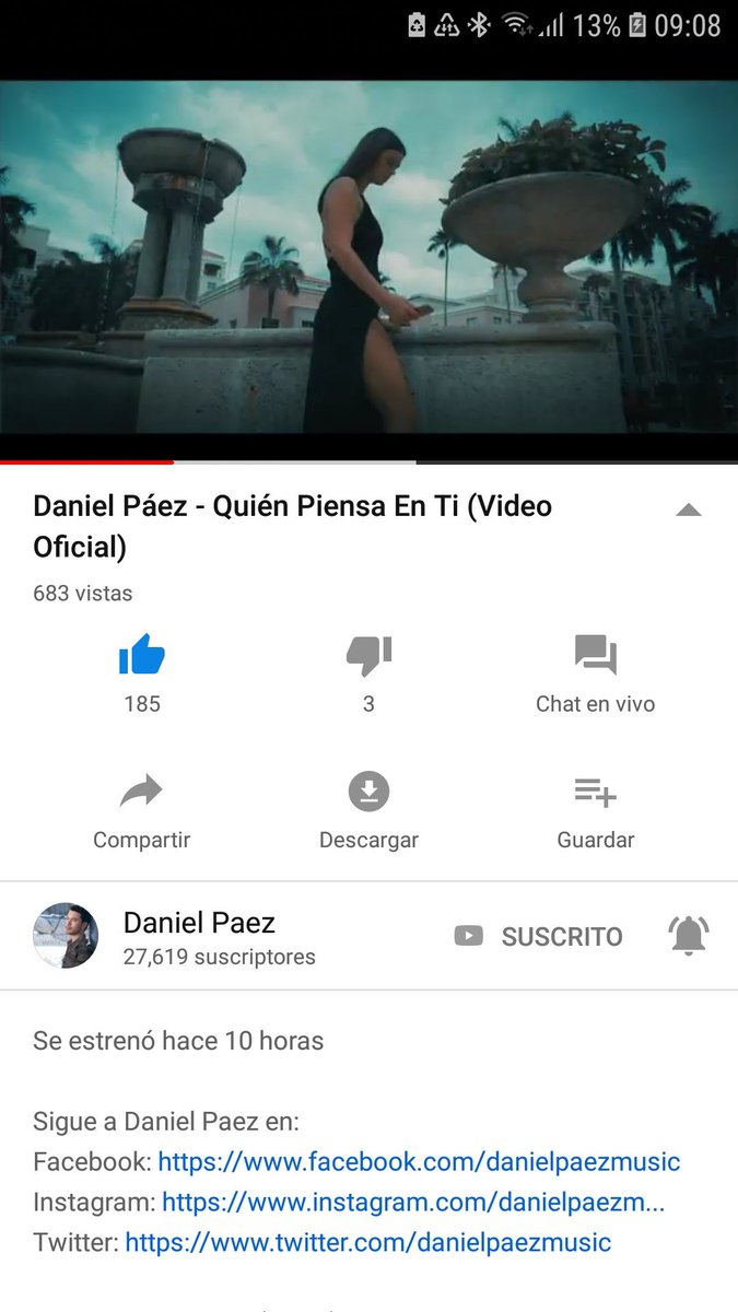 Que gran talento tienes <a href="/DANIELPAEZMusic/">Daniel Paez</a> tu voz encantadora e inigualable me encanta tu sentimiento a la hora de cantar y como artista no se diga eres genial Dios te guarde toda una vida , un abrazo inmenso 😍orgullosa de ti ,muchos éxitos para ti 👏💚