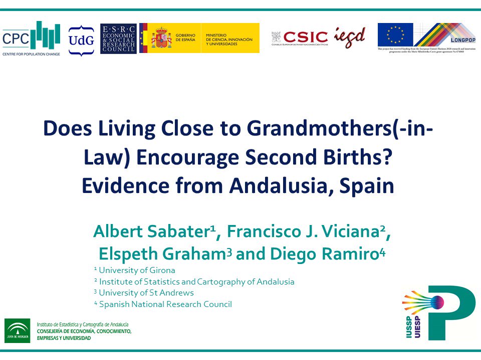 Demografia_CSIC's tweet photo. Second day at the #IUSSP International Seminar on Kinship and Reproduction in Past Societies
https://t.co/DI3lIjTLMr
#Minneapolis
We will be presenting today our work on Does Living Close to Grandmother (-in-Laws) Encourage Second Births?
Work with @CPCpopulation
@IECA_Andalucia https://t.co/0ULgggENai