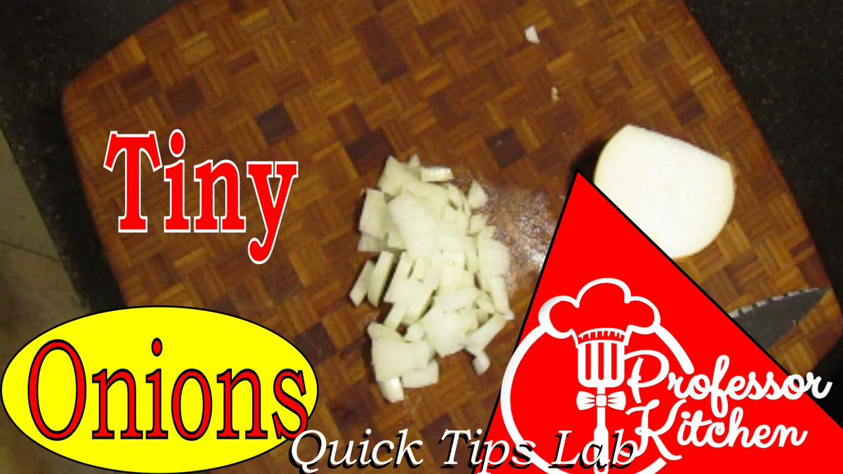 ProfessorKitch1's tweet photo. The round shape of onions makes them a bit tricky to dice.  Learn the proper technique in my video.

VIDEO --->> https://t.co/mfnaWCGF9V 
#learning #dicing #onions #ProfessorKitchen #QuickTips #KnifeSkills https://t.co/HbndrPw2Nn