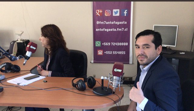🎙En vivo en <a href="/fm7antofagasta/">FM Siete Antofagasta</a> 🎙con nuestra subsecretaria <a href="/alebravoh/">AlejandraBravoApruebo</a> y seremi <a href="/omarfariascast/">Omar Farías</a> conversando del enorme potencial que tiene la región de #Antofagasta respecto a cantidad de suelo fiscal disponible y recursos naturales💪👏👍