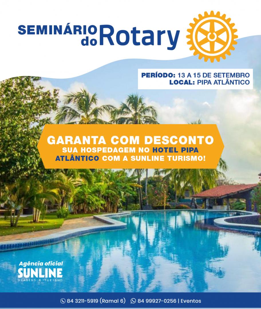 Garanta com desconto sua hospedagem no hotel Pipa Atlântico com a Sunline Turismo durante  período de 13 a 15 de setembro 2019 para o Seminário do Rotary!⠀
.⠀⠀⠀⠀
#SunlineTur24anos #ExperiênciaSunline #seminariorotary