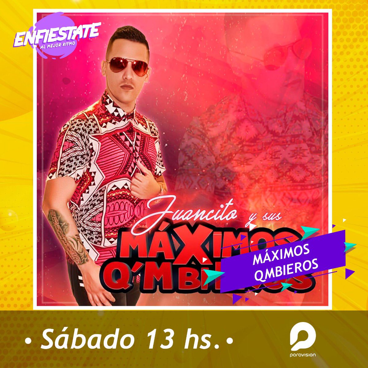 Enfiestatepy's tweet photo. 📣 No te podes perder el programa que tenemos preparado para mañana. 😎🎉 

Show en vivo de estos grupos. 🎵🎶 https://t.co/SJPvcVprXt