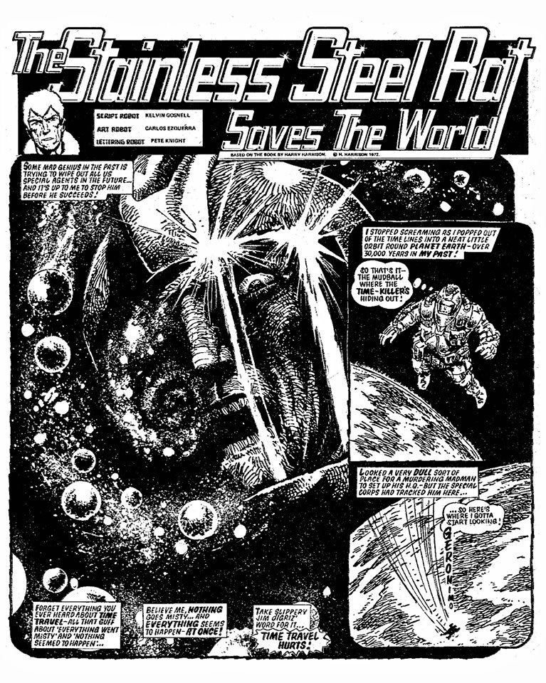 The77Comic's tweet photo. #AlanHebden just posted these Stainless Steel Rat beauties on FB. #The77 #Retro #Comics https://t.co/Mcs12cGtwk