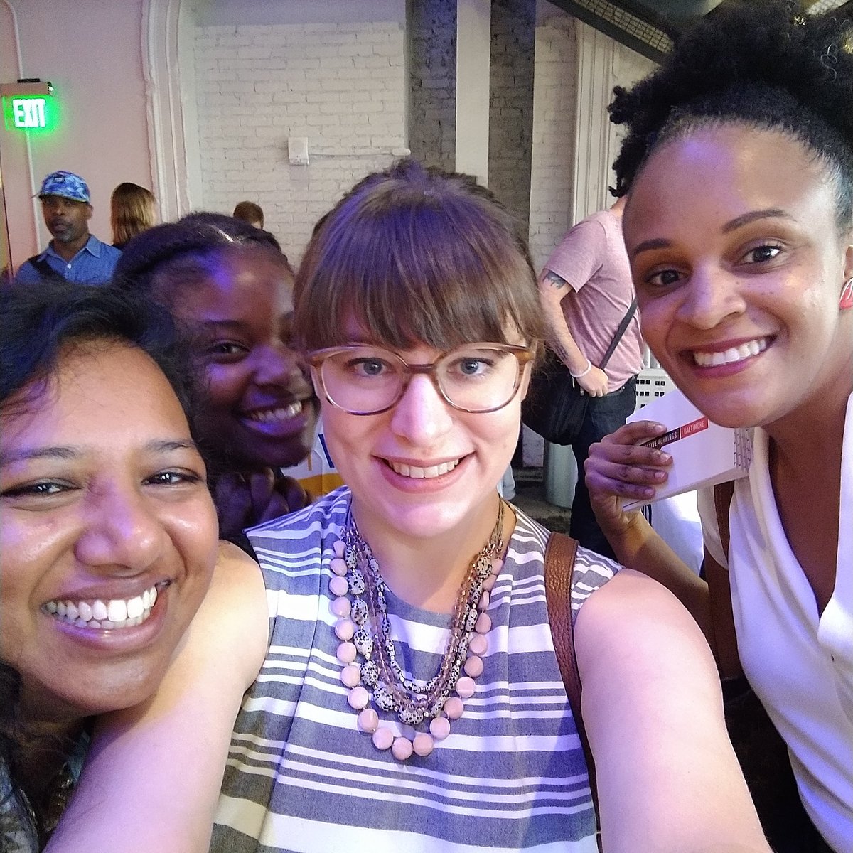 patricey's tweet image. This morning I hung out with the cool kids at @Baltimore_CM. @LisaMcCray was the speaker, and she invited @WritersinBMore poet Kenniah to perform 🎤 #cmbal #CMJustice