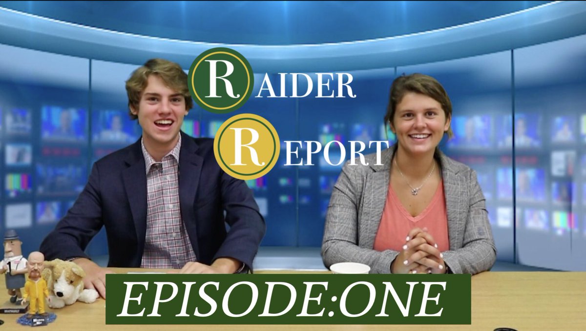 “Here’s Taylor with the weather...thanks Taylor”

Go check out the premiere of the 1st ever Raider Report!

youtu.be/B-VNFNU27fI