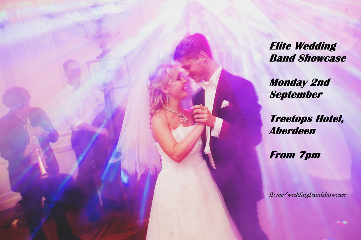 eliteaberdeen's tweet photo. Our next highly popular wedding band showcase takes place on 2nd September. Find your wedding band at this event. https://t.co/eSrx0lWGYO #bandshowcase #eliteaberdeen #aberdeenweddings https://t.co/qfYgZpQc4n