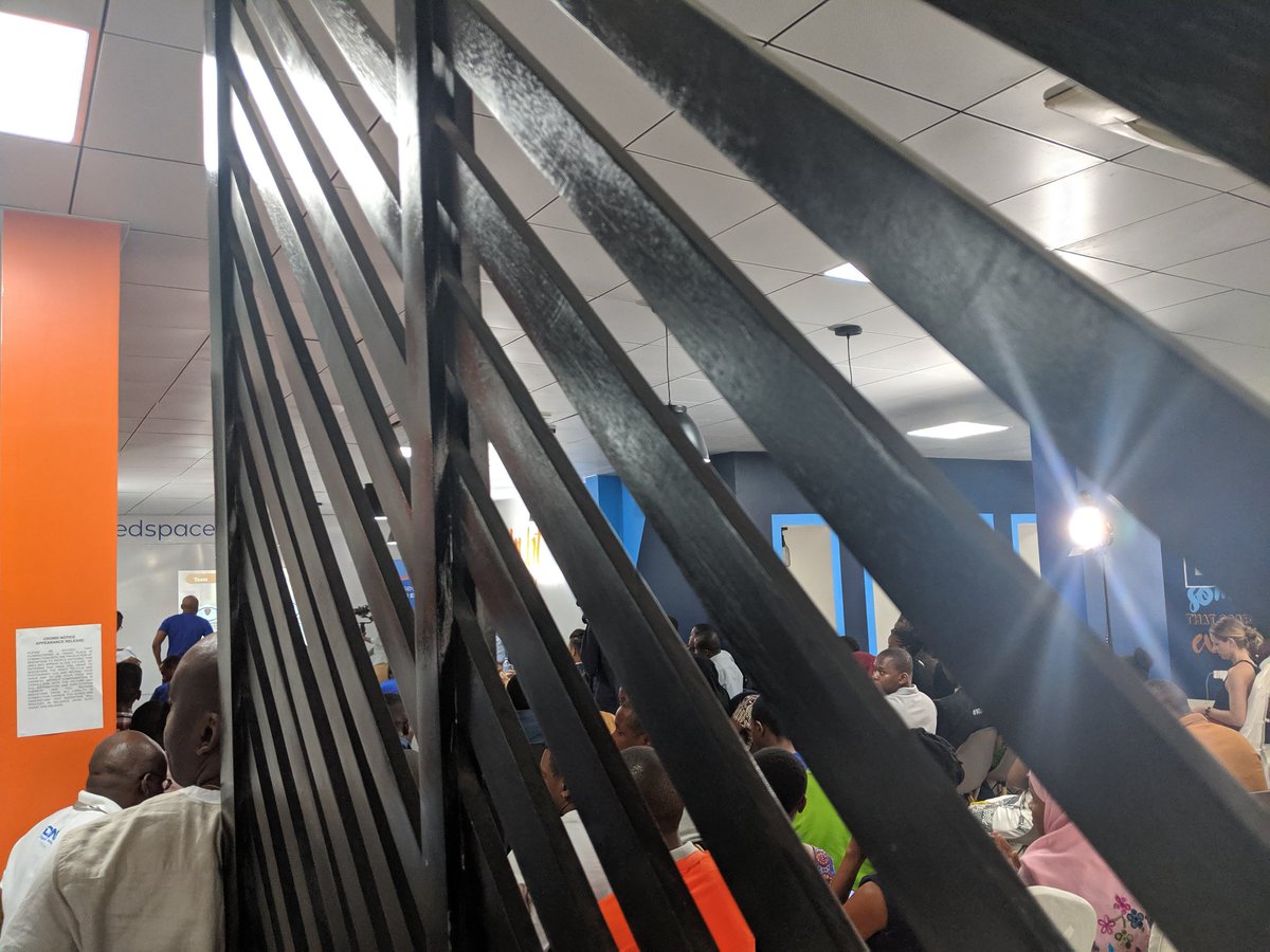 ejsenzighe's tweet photo. This week has been π₯π₯. Today, a packed house at @SeedspaceDar for the finalist startups, competing to secure their place at @Seedstars Africa Summit to represent #Tanzania.
Encouraging to see this massive show up of young people at these kinds of events.
#SSWDar19 https://t.co/GZlA1LjlOV