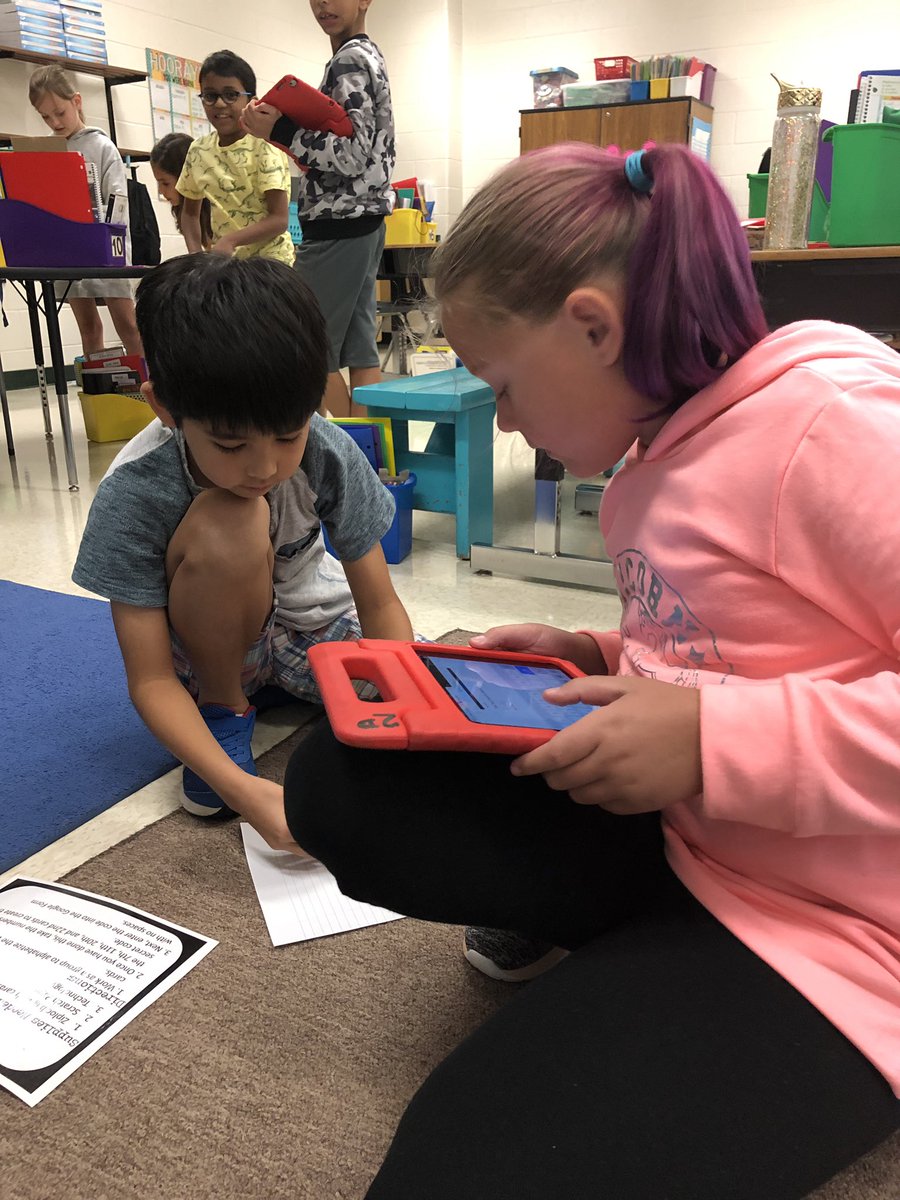 More team building in fourth grade! Escape room style! We are collaborating and working together to solve each puzzle! #SEL20 #collaboration #teamwork #4thgrade